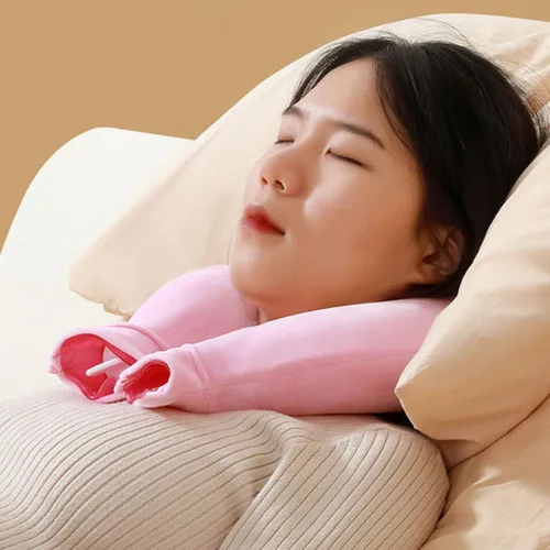 Vista 3 de U Shape Neck Hot Water Bottle Heating Bag for Cold and Heat Function ExplosionProof Neck Warmer for Compress Bottle