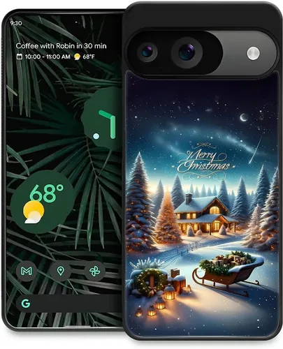 Vista 10 de Funda compatible con Google Pixel 4A 5G, Nochebuena, Google Pixel 4A 5G, delgada, suave, a prueba de golpes, TPU para mujeres y niñas, niños, funda
