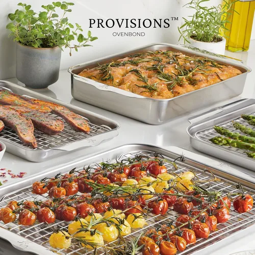 Vista 7 de Hestan Provisions OvenBond - Estante de refrigeración de acero inoxidable de 9 x 12.5 pulgadas (paquete de 2)