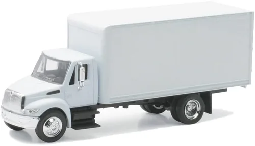 Vista 3 de NewRay International 4200 1:43 diecast 8" entrega modelo Box Truck Blanco N147