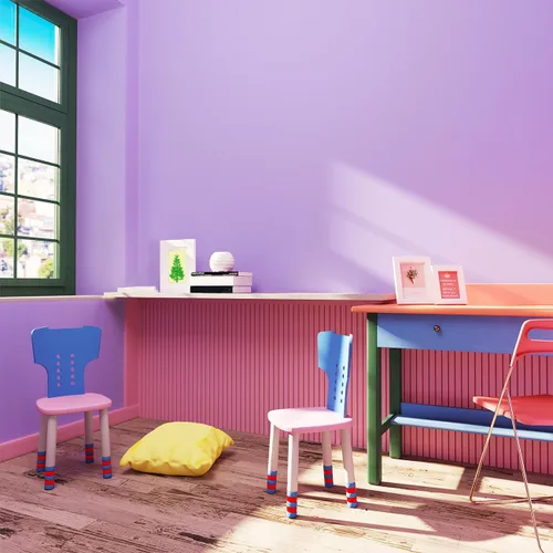 Vista 8 de YENHOME Papel tapiz de color liso morado para gabinetes, regreso a la escuela, 17.7 x 80 pulgadas, papel tapiz de despegar y pegar de color morado