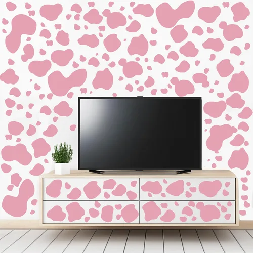 Vista 5 de 184 calcomanías con estampado de vaca, calcomanías adhesivas para pared, calcomanías de vinilo con estampado de vaca, decoración de pared extraíble