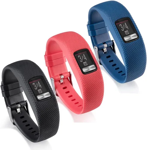 Vista 12 de Compatible con Garmin Vivofit 4 Band, correa de repuesto de silicona para Garmin Vivofit 4 (sin rastreador (10 unidades, pequeña)