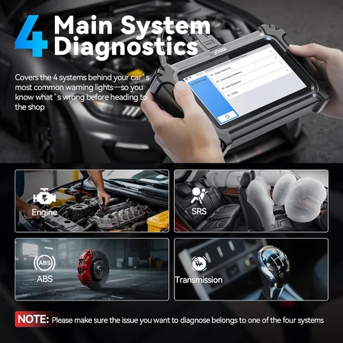 Vista 3 de XTOOL D5S OBD2 escáner, 16 reinicios, herramienta de escaneo de transmisión ABS SRS del motor Car Scanner for EPB/Throttle/Crank Sensor Relearn