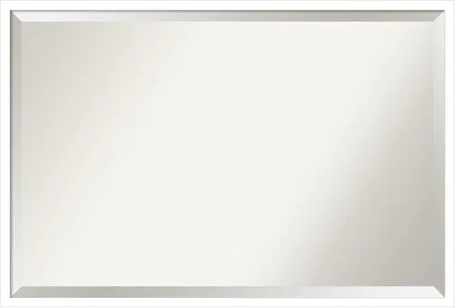 Vista 18 de Amanti Art Espejo de baño gris para sobre el fregadero, espejo rectangular gris arcilla esbelta de 24 x 30 pulgadas, marco de madera contemporánea