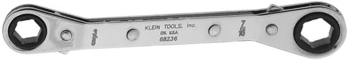 Vista 3 de Klein Tools 68238 Llave de trinquete de caja con compensación, fabricada en EE. UU., 1/2 x 9/16 pulgadas, completamente reversible