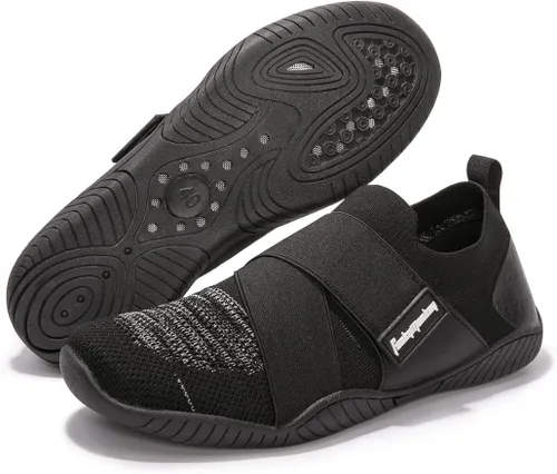 Vista 3 de FUNKYMONKEY Zapatos deportivos acuáticos para hombre, de secado rápido, sin cordones, adecuados para uso casual, caminar, fitness, vadear y otras