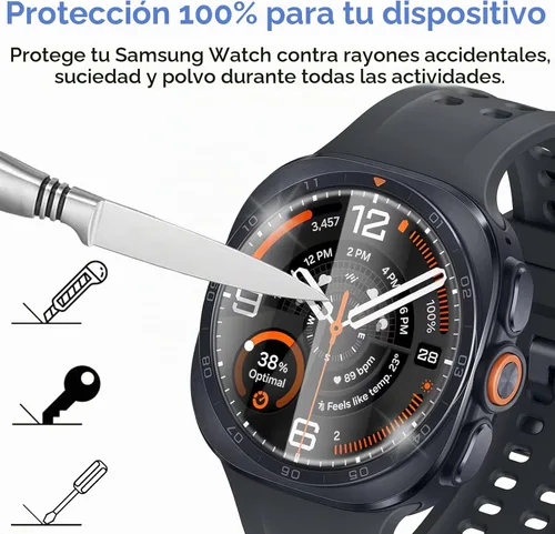 Vista 6 de SPGUARD Paquete de 3 protectores de pantalla para Samsung Galaxy Watch