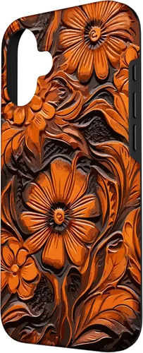 Vista 2 de Funda floral con herramientas para iPhone 16 Western & Cowgirl