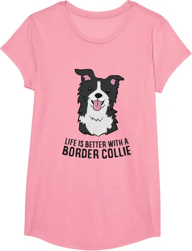 Vista 59 de Camiseta Border Collie Owner Life Is Better With a Border Collie Dog, Blanco, S