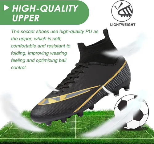 Vista 2 de CBUSTER Soccer Cleats Mens Women Outdoor Soccer Shoes for Big Boy AG TF