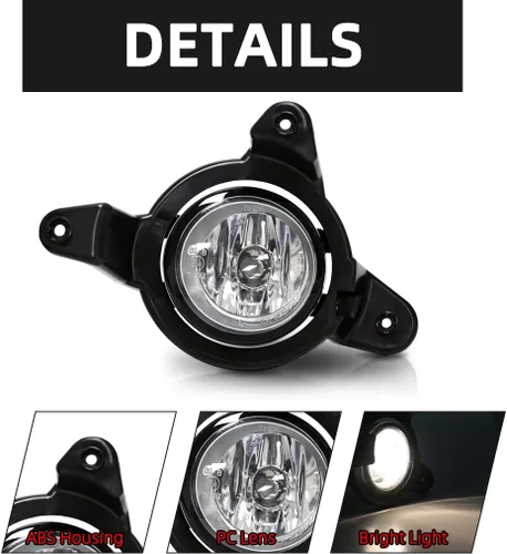 Vista 4 de Luz de niebla halógena para Toyota CHR 2017 2018 2019 conducción lámpara de niebla Front Bumper Halogen Lamp For C-HR Driving Fog Lamps Bulb + CHR