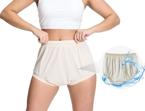 Vista 11 de Pantalones de plástico para mujer, pañales para adultos, pañales de tela impermeable, funda de pañal de goma a prueba de fugas, alternativa