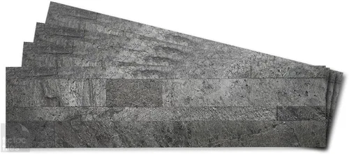 Vista 12 de Tic Tac Tiles - Azulejos autoadhesivos removibles para pegar en el salpicadero de la cocina o el baño, azulejos 3D de concreto natural estilo metro