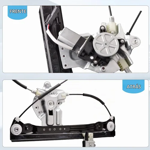 Vista 3 de Regulador de Ventanilla Eléctrica Delantera Izquierda del Lado del Conductor de 2 Pines con Conjunto de Motor Compatible para Chevrolet Cruze