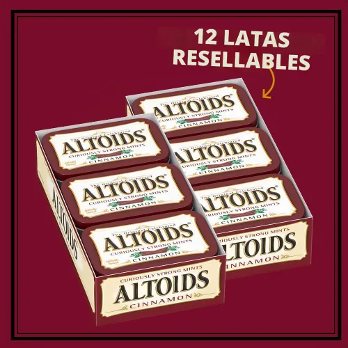 Vista 4 de ALTOIDS - Pastillas de menta duras de canela clásicas en masa, lata de 1.76 oz (paquete de 12)