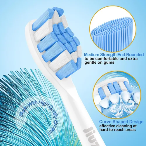 Vista 3 de Cabezales de cepillo de dientes de repuesto compatibles con Philips Sonicare, cabezales de cepillo para Sonicare C2 Control de placa protectora