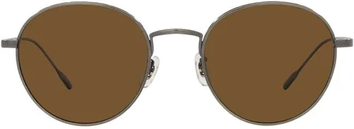 Vista 2 de Oliver Peoples 0OV1306ST Altair 525457 Gafas de sol polarizadas plateadas/marrones antiguas, marrón, blanco, (True Brown)