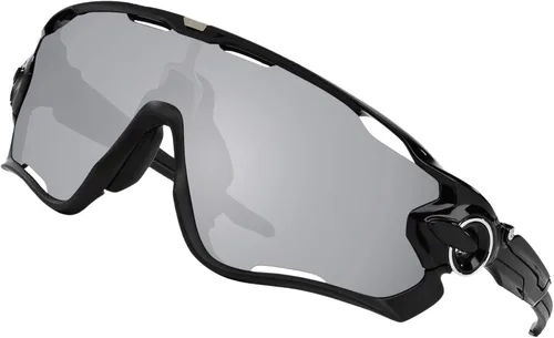 Vista 2 de BroLizard - Lente polarizada para gafas de sol Oakley Jawbreaker OO9290, plateado
