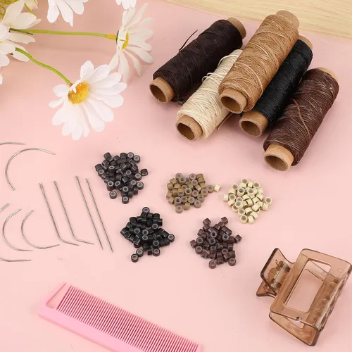 Vista 6 de Yuxung - Juego de 2500 piezas de extensiones de cabello con micro anillos