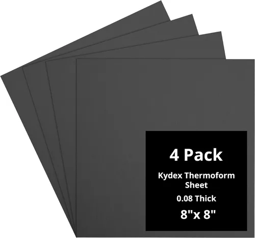 Vista 96 de Kydex Sheets - Solid Color DIY Kit for Crafting Holsters, Sheaths, and Mag Pouches - (8x8, 8x12, 12x12), Premium Thermoform Sheets - Thick, Durable