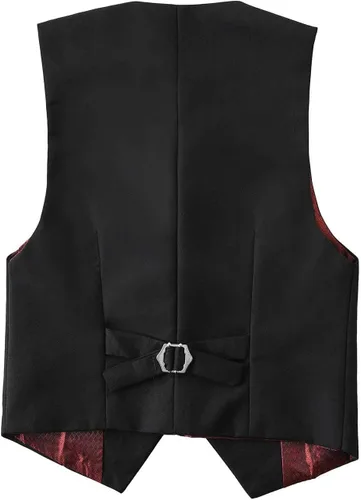 Vista 4 de Addneo Conjunto de trajes formales para niños con camisa de vestir y corbatín