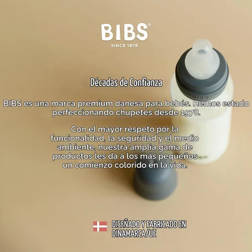 Vista 7 de BIBS Biberón de plástico, 5.1 onzas, paquete de 1, pezón de silicona, azul bebé