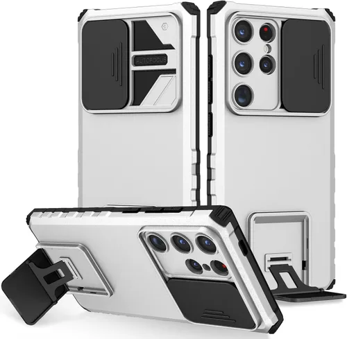 Vista 59 de Funda compatible con Samsung Galaxy M13 5G/A04 Dimensional Soporte Ventana Corredera Teléfono Móvil Funda Protectora a Prueba de Golpes para Samsung