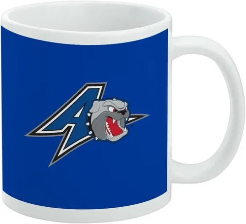 Vista 377 de Taza de cerámica con el logotipo principal de la Universidad Rider, taza de regalo novedosa para café, té y bebidas calientes, 11oz, blanca