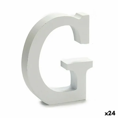 Vista 2 de Letra Pincello G Blanco 2 x 16 x 14,5 cm (24 Unidades)