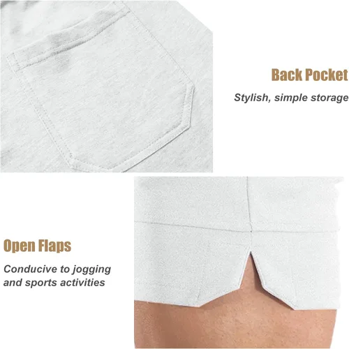 Vista 5 de BUXKR Pantalones cortos de entrenamiento para hombre, 5 pulgadas, de secado rápido, pantalones cortos de gimnasio para hombre, pantalones cortos