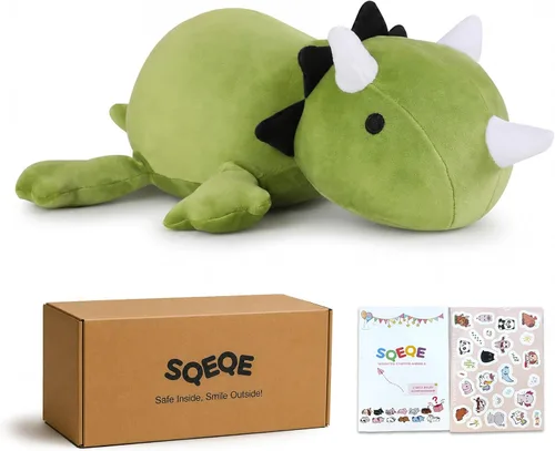 Vista 10 de SQEQE Peluche de ajolote con peso, animal de peluche de ajolote con peso, lindo juguete de almohada rosa suave, regalo para niños y adultos, 9.8