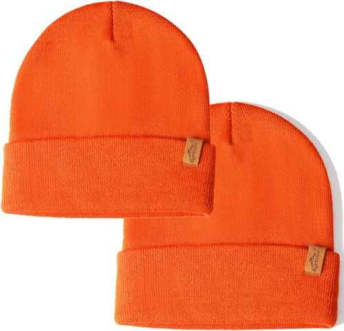 Vista 33 de Rajputana 1 y 2 Packs Gorro de invierno unisex de punto para hombre y mujer 2-Camuflaje