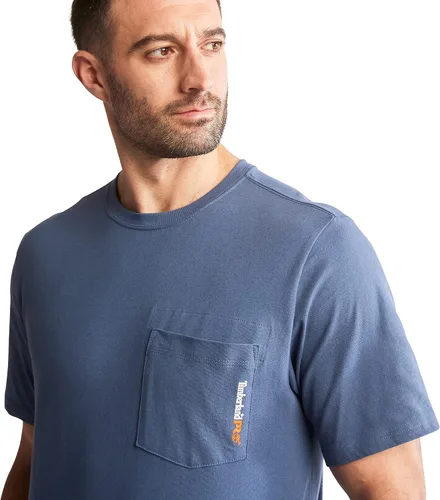 Vista 4 de Timberland PRO Camiseta de manga corta para hombre Base Plate Blended