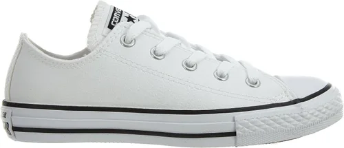 Vista 2 de Converse Chuck Taylor OX 609058c - Zapatos para niños pequeños y grandes, color blanco