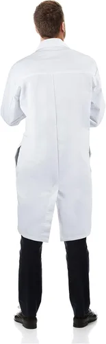 Vista 7 de Medvat bata de laboratorio de 41" de largo, calidad premium, cómoda y transpirable, unisex.