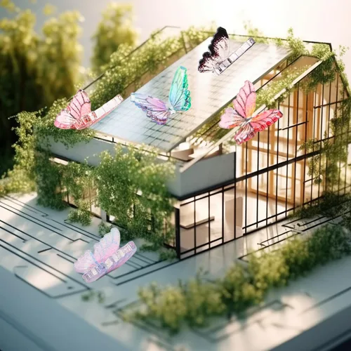 Vista 6 de 50 piezas de mini mariposas para manualidades, miniaturas de casa de muñecas, mini cosas de resina, mini mariposas diminutas para jardín de hadas