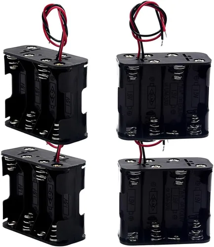 Vista 9 de Soporte de batería CR2032 de 30 piezas con plomo, soporte de celda de moneda de 3 V con interruptor, soporte de batería de botón CR2032 (negro)