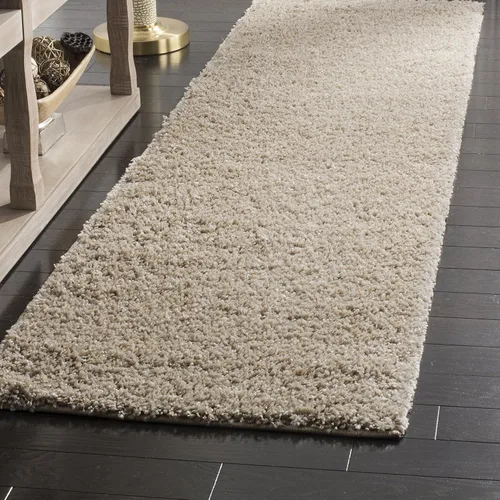Vista 39 de SAFAVIEH Arizona Shag Collection ASG820A - Alfombra de pasillo, 2 pies 3 pulgadas x 6 pies, color crema, diseño sólido, no desprende pelusa y fácil