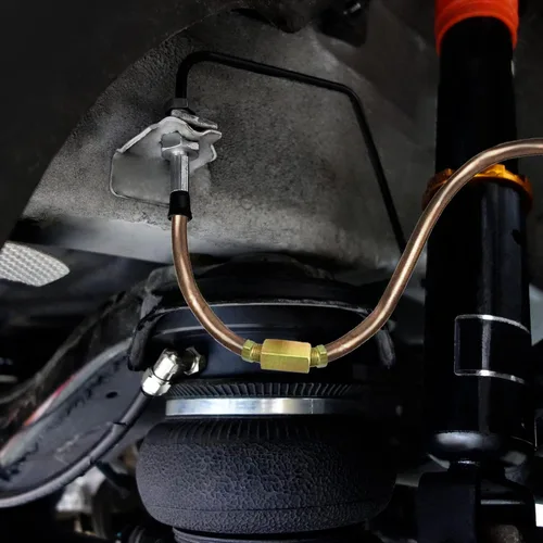 Vista 8 de MuHize Kit de línea de freno de doble tamaño (1/4 + 3/16 pulgadas), tubo de freno de níquel de cobre de 25 pies para Ford/Toyota Tacoma, resistente