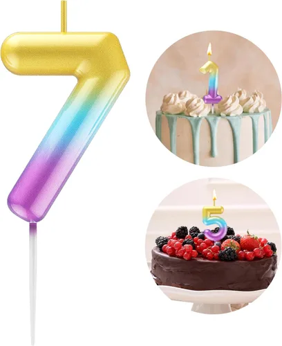 Vista 32 de Vela Azul Número 15 de Cumpleaños Velas 3D de Número para Pastel de Cumpleaños Decoración de Fiesta de Cumpleaños Suministros para Boda