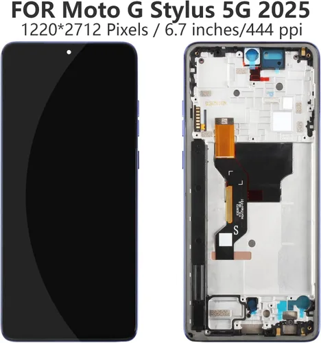 Vista 2 de Reemplazo de pantalla para Motorola Moto G Stylus 5G (2025), pantalla LCD para Moto G Stylus 5G 2025 XT2517-1, pantalla LCD, digitalizador táctil