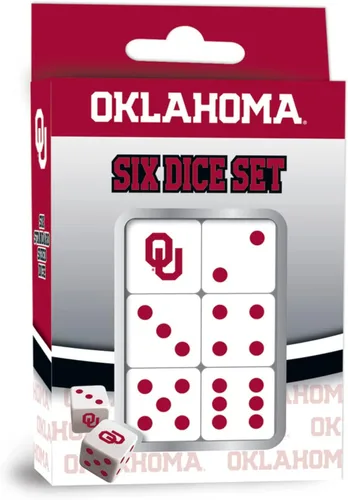 Vista 12 de MasterPieces Game Day - NCAA Alabama Crimson Tide - Juego de 6 dados con logotipo del equipo, tamaño estándar D6