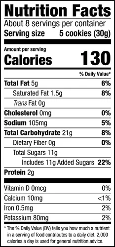 Vista 2 de Mi-Del Galletas con chispas de chocolate sin gluten, galletas de chocolate crujientes, certificadas sin OMG, 0.00 oz de grasa trans, galletas