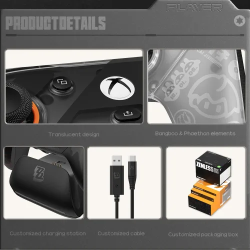 Vista 5 de GameSir G7 Pro Wireless Gaming Controller - Officially Licensed for Xbox Series XS, Xbox One, Windows PC & Android, TMR Joysticks, 1000Hz Polling