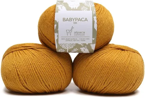 Vista 100 de Juego de 6 madejas de 100% lana de alpaca bebé (10.58 oz) de peso DK, fabricadas en Perú, celestial suave y perfecto para tejer y hacer ganchillo