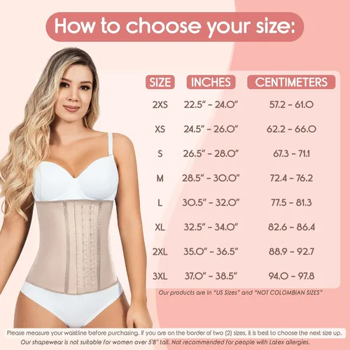 Vista 3 de Lady Slim Fajas colombianas reductoras Y Moldeadoras para mujer debajo del busto látex entrenador de cintura de reloj de arena moldeador de cuerpo