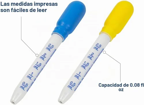 Vista 3 de EZY DOSE Gotero para medicina líquida oral para niños, para bebés y niños pequeños, capacidad de 2.5mL/0.5 TSP, calibrado, fácil de usar