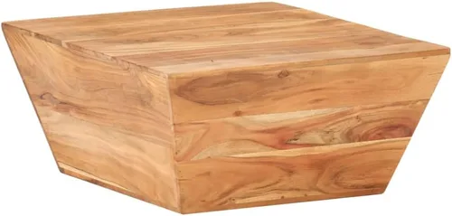 Vista 9 de Mesa auxiliar, mesa de centro de tronco, mesa de centro de granja adecuada para sala de estar, oficina, balcón, estudio, sala de estar familiar