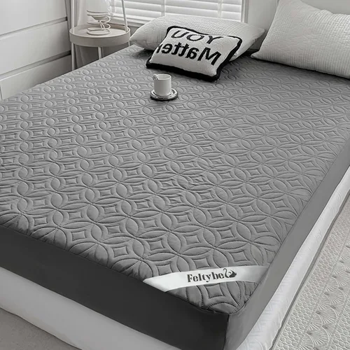 Vista 11 de FELTYBED Protector de colchón impermeable Twin de 39"x75", Funda de colchón suave Twin gris, Funda protectora acolchada de colchón transpirable